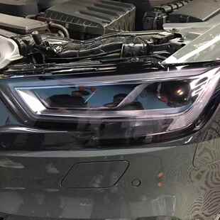 TPU变色大灯膜遇光变色白变黑白变紫高韧性耐磨防刮智能光控灯膜