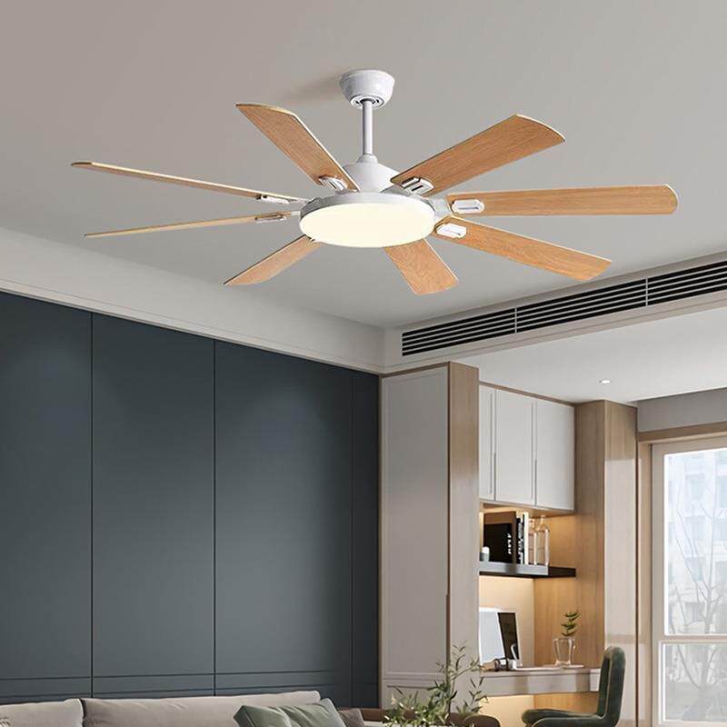 欧式吊扇灯卧室风扇客厅吊扇工业大风力大灯盘风扇灯中山灯具静音