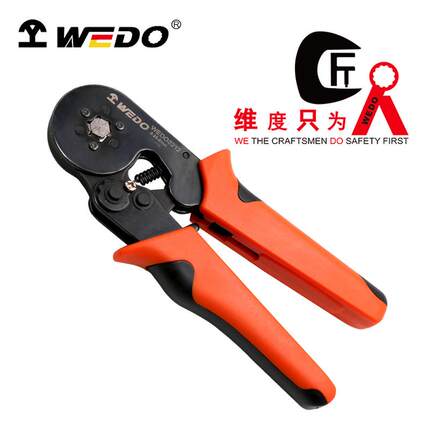 WEDO维度自调式欧式端子压接钳7"六边形压线钳0.25-6mm²