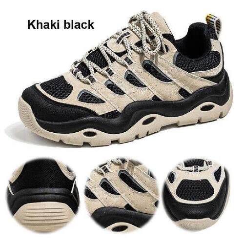 Men Daddy Shoes Breathable Thick Bottom Shoes Waterproof