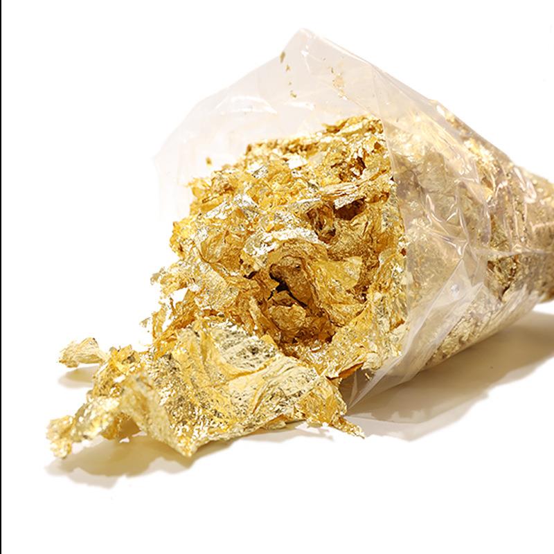 现货碎金箔手抓碎金箔天花吊顶工艺品装饰碎金银铜箔纸碎片