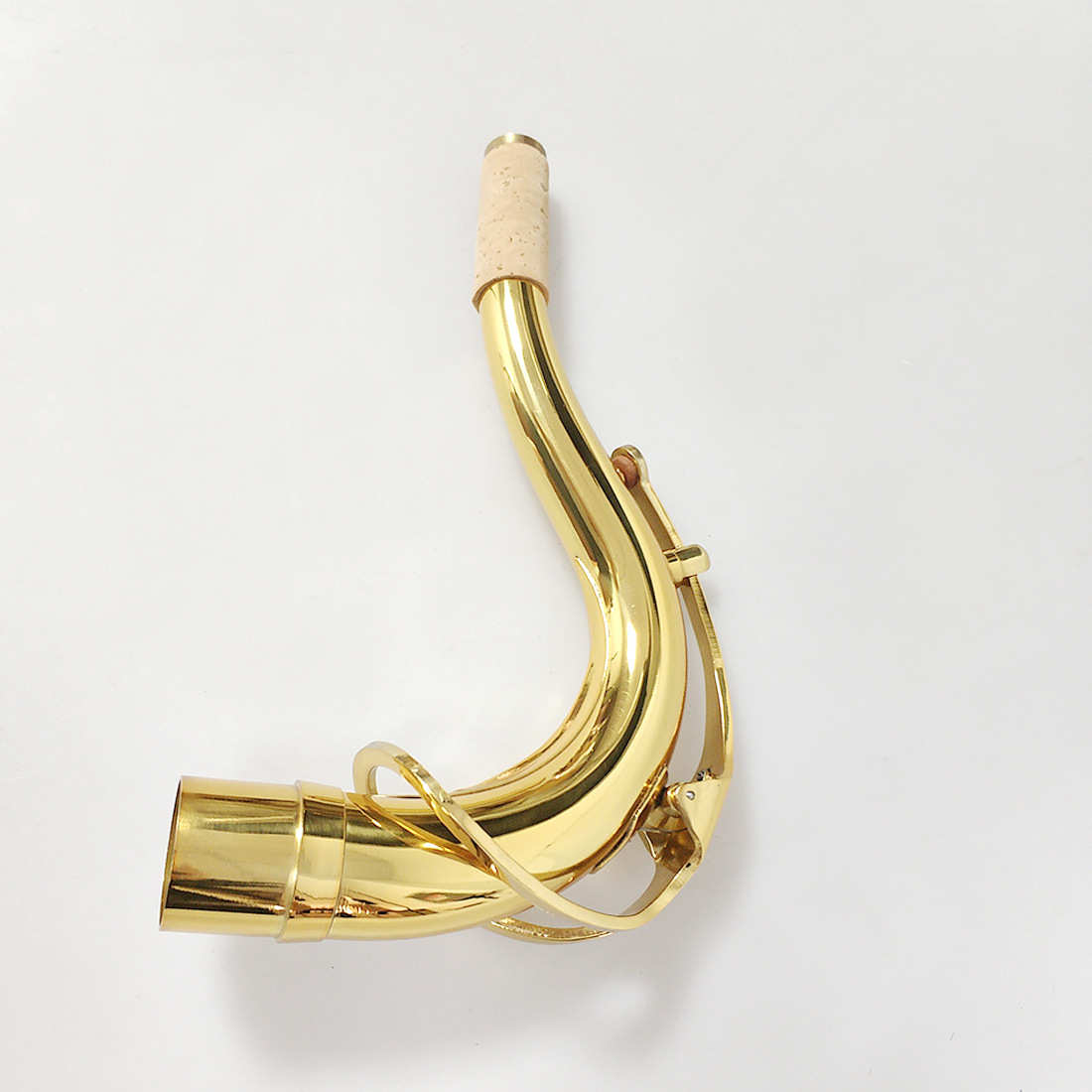次中音萨克斯弯脖27.5mm口径金色黄铜降b调萨克斯管乐器弯脖脖管