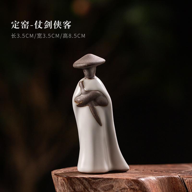装饰品国风陶瓷哥窑摆件茶宠摆件