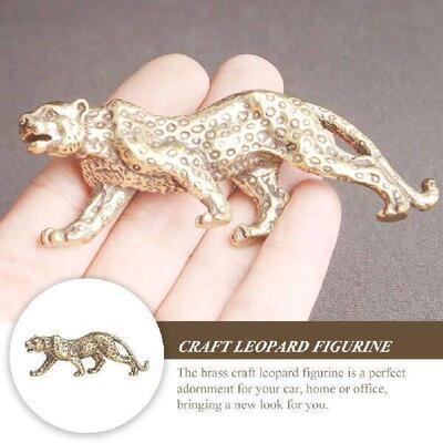 Animal Decor Brass Leopard Ornament Craft Decorations