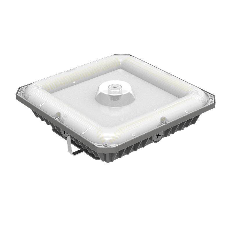 厂家直供明装吸顶式LED油站灯60瓦100W光控微波感应加油站天棚灯