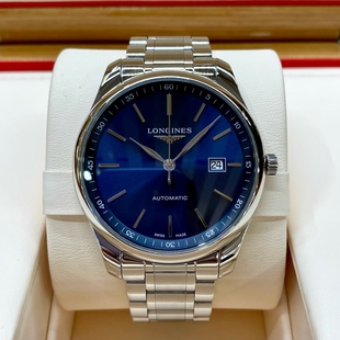 新款全套【9.8新】浪琴名匠系列精钢自动机械表男表L2.893.4.92.6