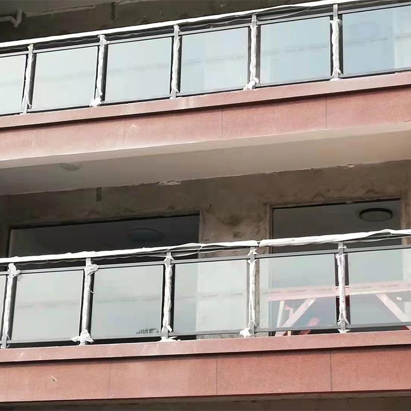 铝NSM合金台夹玻璃护栏手走扶廊露台栏杆自璃建阳房阳台玻防护栏