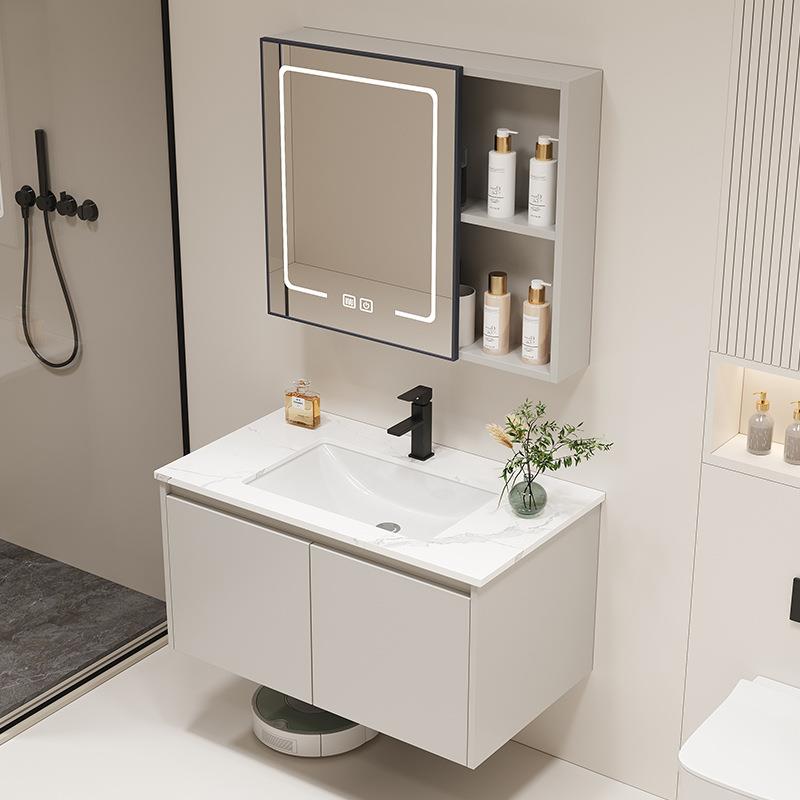 现代蜂窝铝浴室柜洗手脸盆柜组合合金中古储物北欧卫浴复古阳台