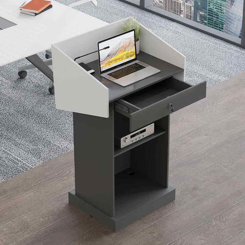 演讲台讲台老师讲桌多媒体迎宾台学校教室教师讲台桌