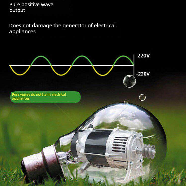 皮带轮发电机汽油和柴油全铜2Kw3千瓦5单三相220V小型家用交流电