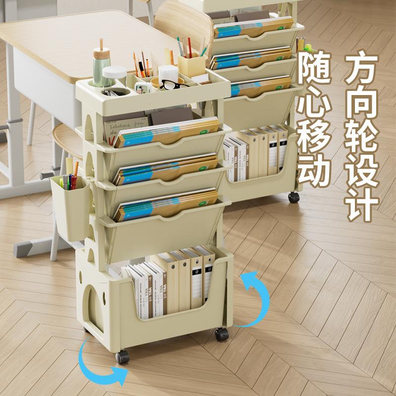 地多层置落物架可移动带轮收整书架学生桌HPC边杂物理纳神器厨房
