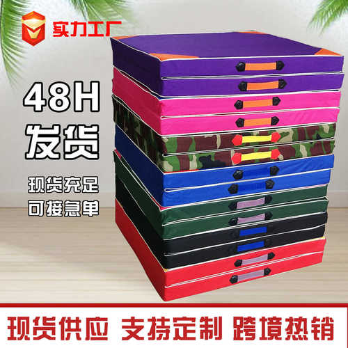 折叠垫牛津布pu皮革垫二折三折舞蹈学校后空翻海绵垫运动场训练垫
