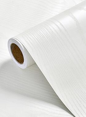 米白色枫木纹贴纸家具翻新贴膜贴皮衣柜柜子木板木门桌面防水自粘