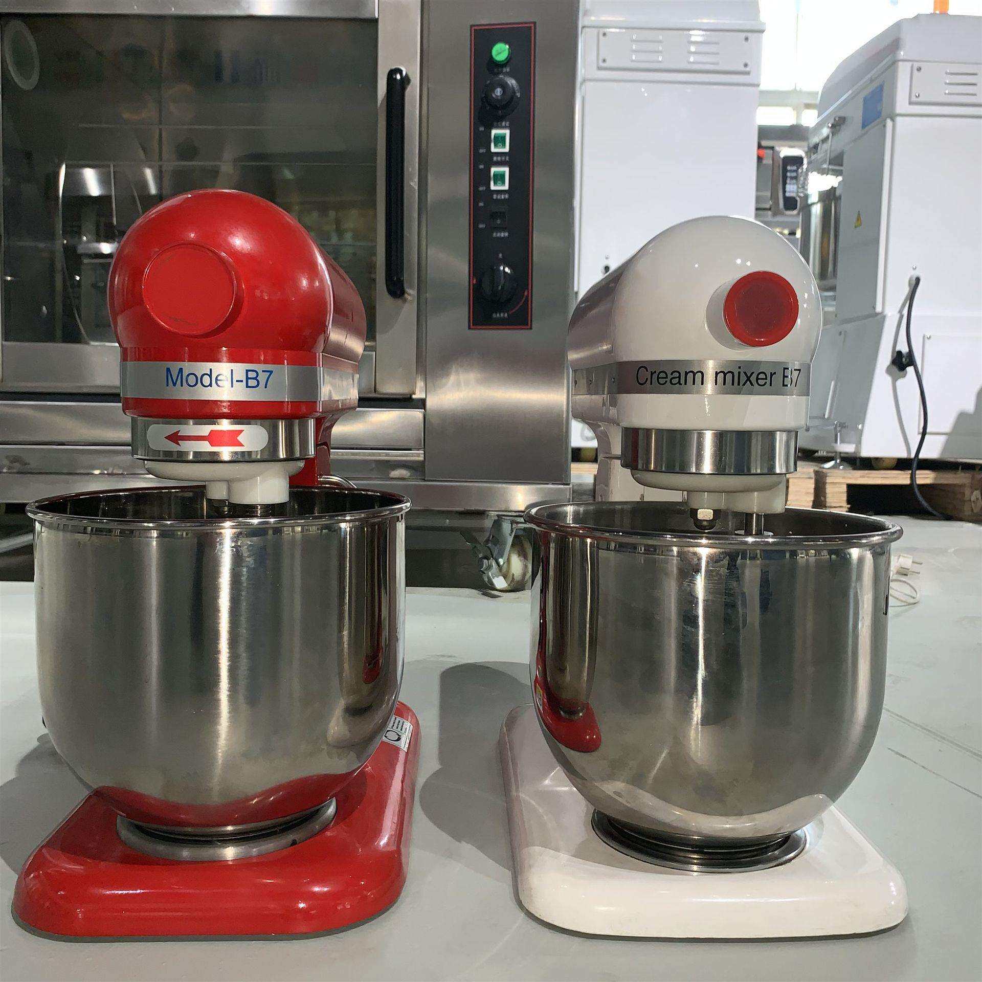 小型商用打蛋机7升 台式鲜奶机7L厨师机 行星式打发机B7型忌廉机