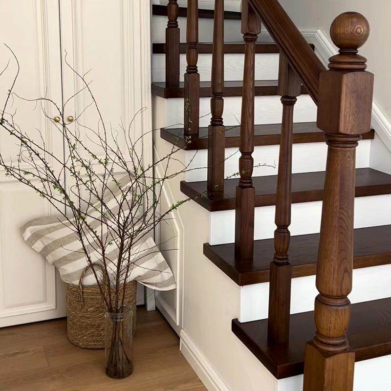 厂家供应实木楼梯踏步板室内楼梯复式阁楼踏步楼梯实木楼梯