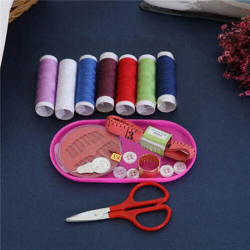Portable Home Sewing Kit, Multi-functional Treasure Box Sewi