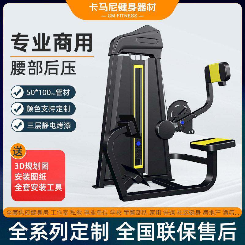 腰部后压训练器材健身房家用商用腰部肌肉力量训练器腰部健身