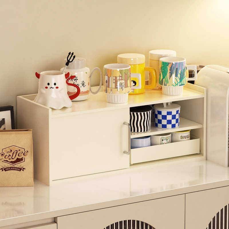 杯子收纳置物架杯架水杯架子客厅水吧办公室桌面放咖啡玻璃杯防尘