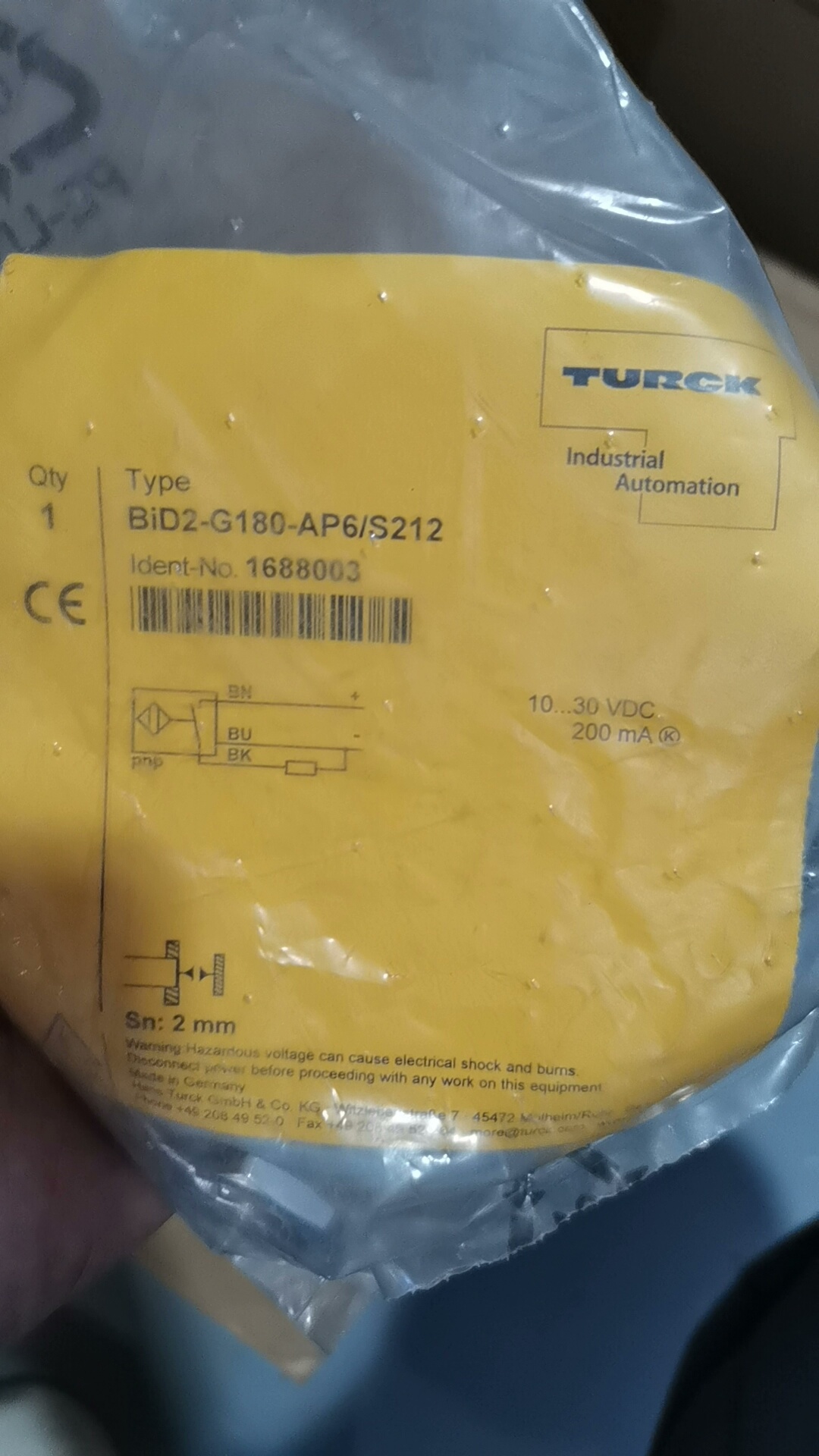 BiD2-G180-AP6-S212 探头  3个  议价