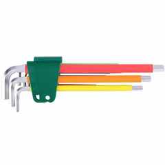 SATA09103CH彩虹系列9件特长内六角扳手组套