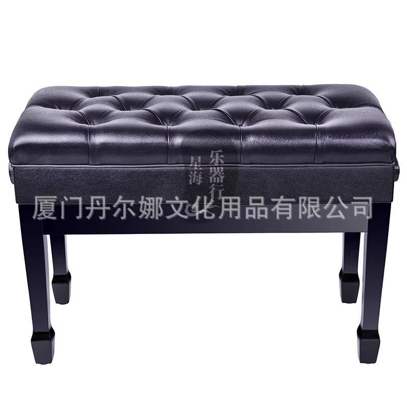 出口超厚双人升降带箱钢琴凳高档实木钢琴凳双人升降琴凳专业乐器