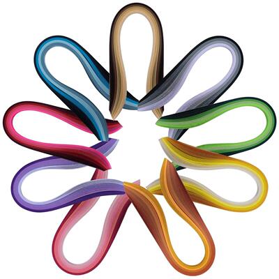 900 Strips Quilling Paper Set 39cm Mixed Color DIY Decoratio