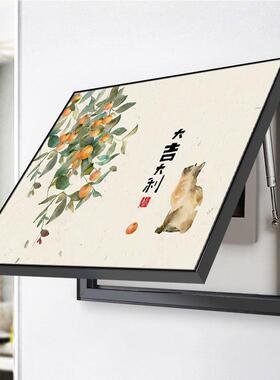 新中式电表箱装饰画大吉大利水果油画配电箱遮挡画电闸开关盒壁画