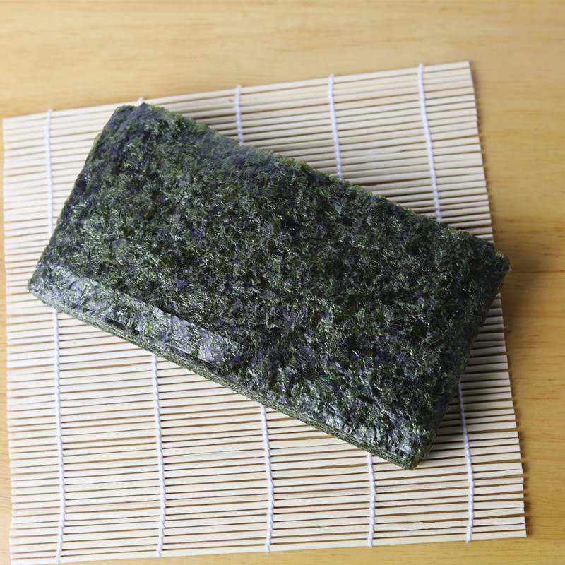 半切型海苔片100张商用手卷寿司做台湾三角饭团紫菜包饭专用材料