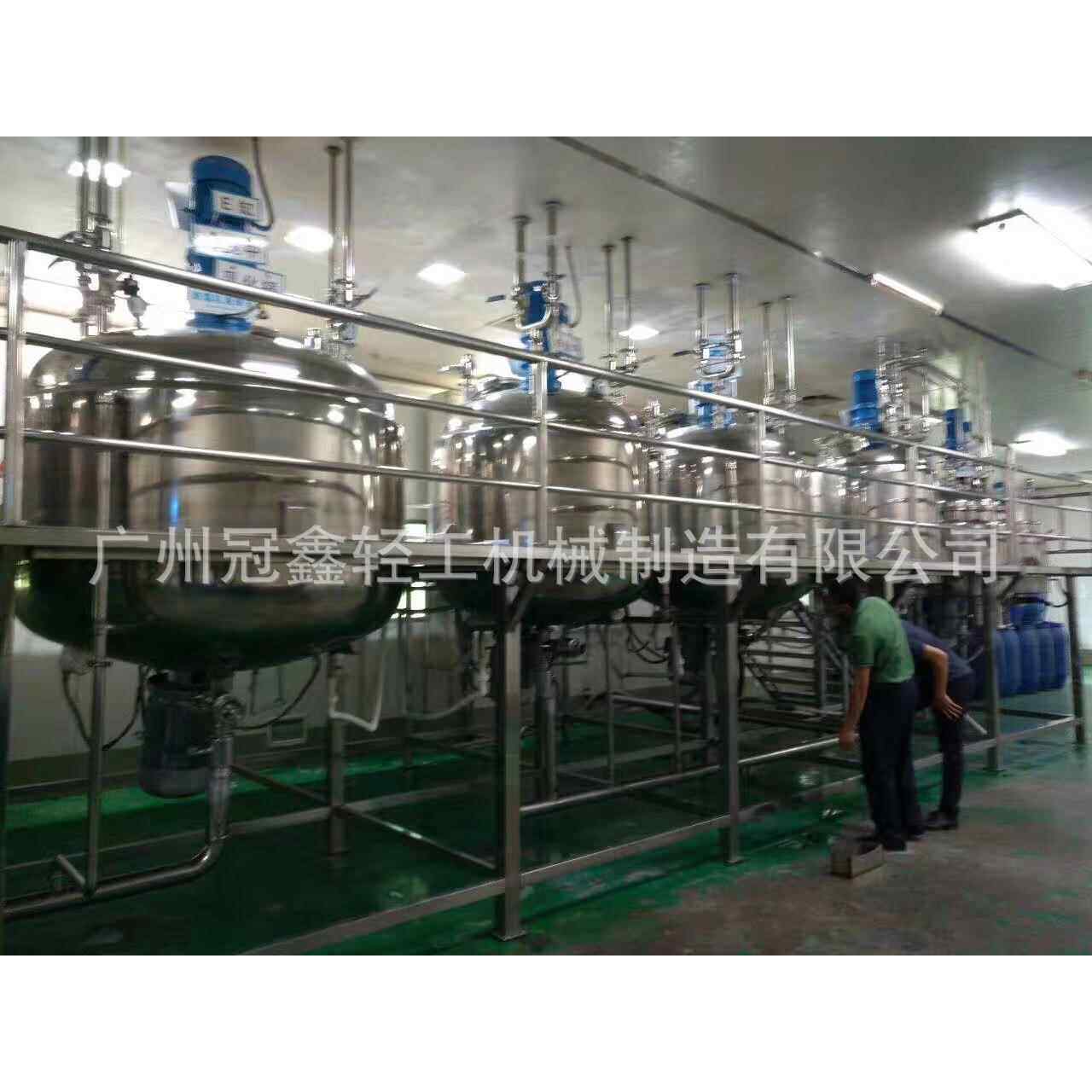 2000L洗发水加热搅拌罐液洗搅拌锅香波均质搅拌槽药液提取罐