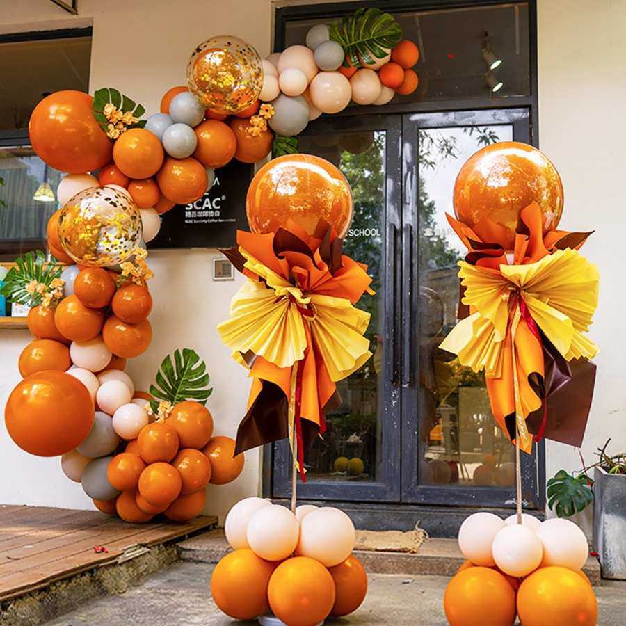 端午儿童节橙色气球链拱门立柱氛围装饰店面开业开学教师节教室操,节庆用品/礼品,气球,淘宝优惠券,粉丝福利购,淘宝优惠卷