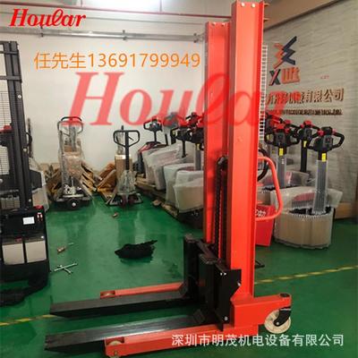 牛力6822吨升高1.6米字钢压手动搬运堆高踩车脚液堆高工叉车升降