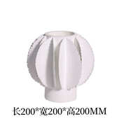 艺术样板间师大做旧饰品售楼处器设计摆件锯齿花口径百叶北欧花瓶