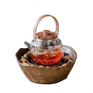 复古电陶炉煮茶器智能静音茶炉全自动小型家用玻璃煮茶壶围炉煮茶
