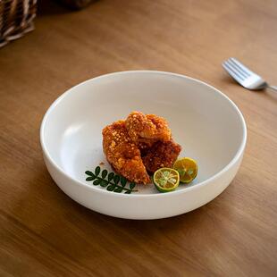 汤碗韩式面碗哑光陶瓷碗菜碗家用餐具拌饭饭碗沙拉碗宽口浅底碗