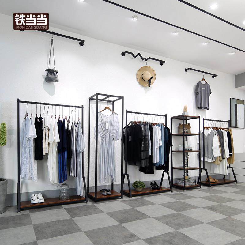 服装店展示架落地式组合衣架服装店专用女装店货架简约中岛陈列架