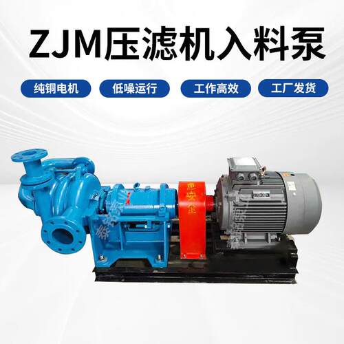 ZJM压滤机入料泵送料增压泵杂质泵卧式双叶轮泥浆泵