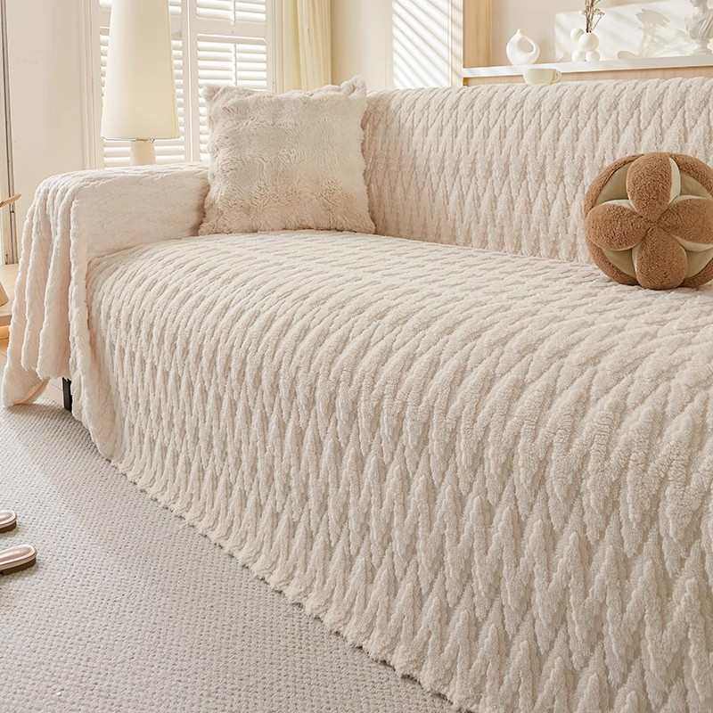 冬季舒棉绒一片式沙发巾加厚保暖沙发巾冬天高级沙发垫防滑全盖垫,居家布艺,沙发套,淘宝优惠券,粉丝福利购,淘宝优惠卷