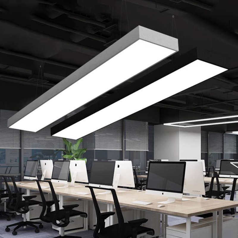 定制商用LED吊线灯 办公教室铝材led平板吊灯餐厅LED长条灯条形灯,家装灯饰光源,商用吊灯,淘宝优惠券,粉丝福利购,淘宝优惠卷
