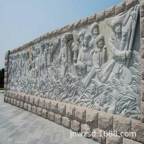 商场汉白玉壁画生产企业酒店景观浮雕壁画造价家用石制壁画图案