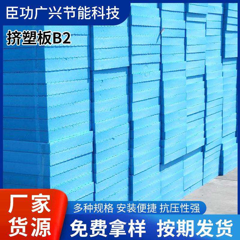 挤塑板B2蓝色b2地暖隔热聚苯乙烯挤塑泡沫匀质板厂家定制保温