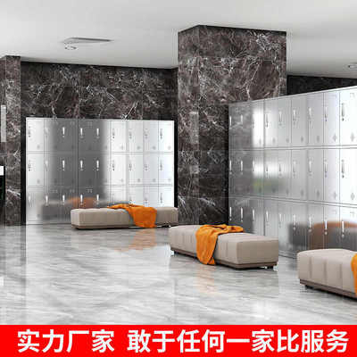 不锈钢斜顶更衣柜桌子餐厅水杯柜私人用品不锈钢带锁鞋柜多门工厂