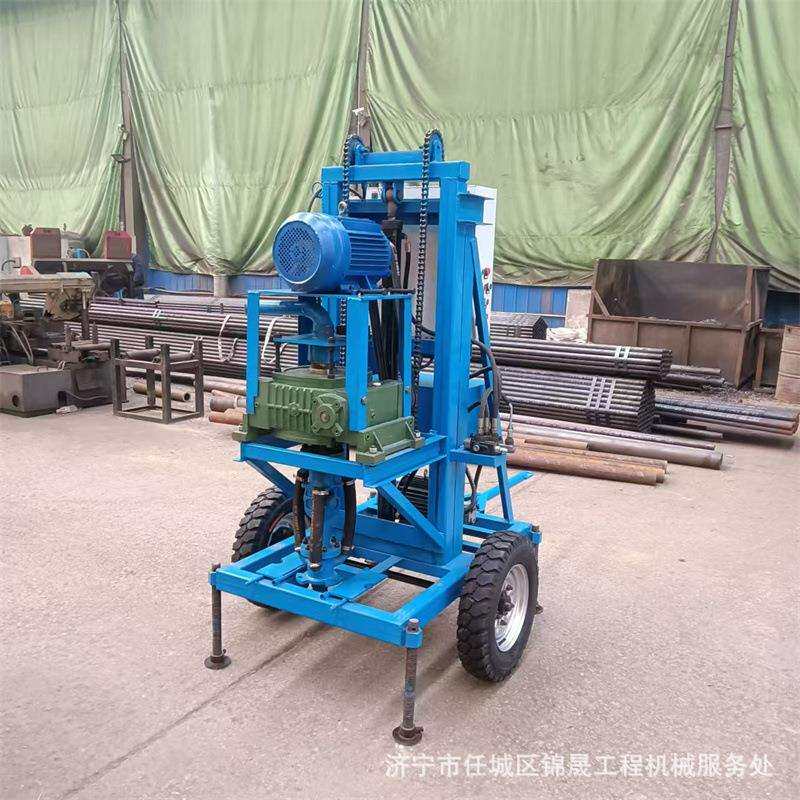 大功率深水井打井机疏通声测管钻井机地源热泵井电动液压升降钻机