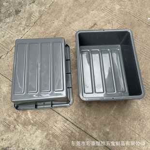 加厚灰色塑胶安检盆餐厅酒店机场收纳HH0025塑料方盘530 178 427