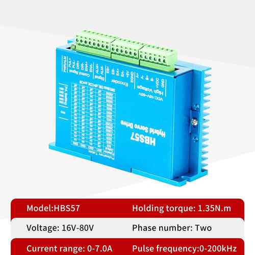 HBS57驱动器517闭步进电机驱HBS57驱动器6-0V直流脉冲闭8环驱动环