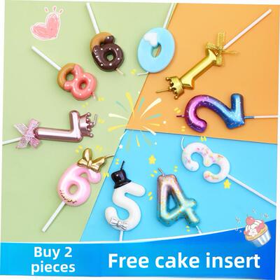 Birthday candles local gold bright gold pencil candle long
