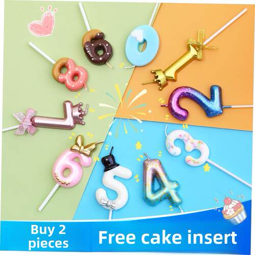 Birthday candles local gold bright gold pencil candle long
