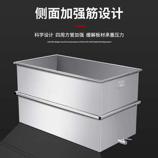 水箱储不锈钢工业桶定制储水桶方形发酵卤手推车煮池浸泡 移动式