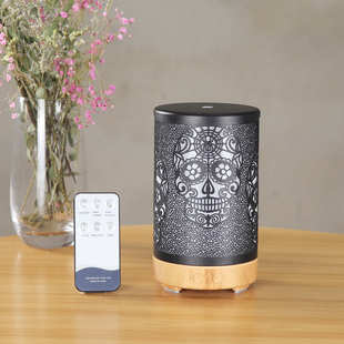 加湿器家用卧室保湿 外贸创意智能遥控100ml铁艺香薰机 器礼品批发