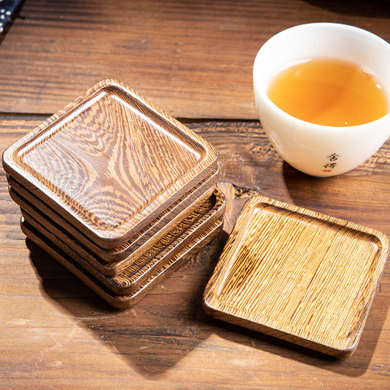 配件垫垫实木收纳功夫茶杯茶杯垫杯茶具组合垫子茶道黑檀家用隔热