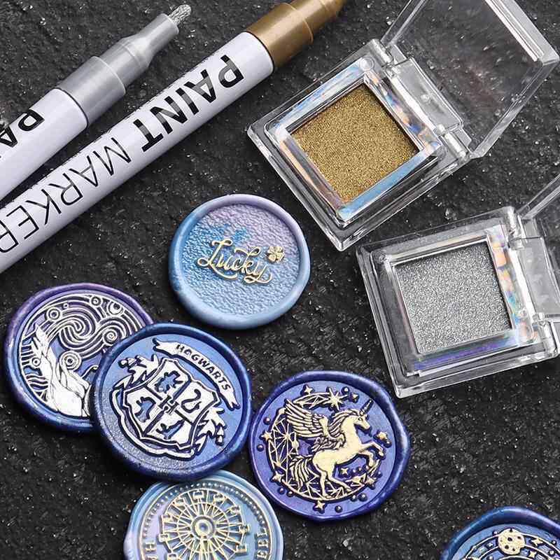 火漆印章专用金粉魔镜粉闪光粉固态珠光粉火漆上色极光粉手帐装饰